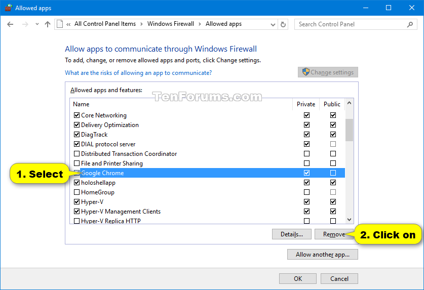 837x573 Add Or Remove Allowed Apps Through Windows Firewall In Windows