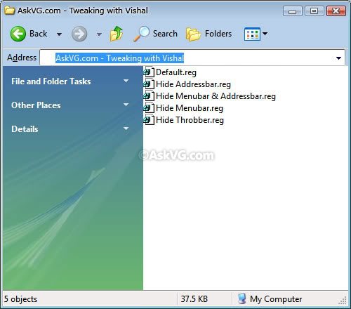 500x440 How To Hide Menubar, Addressbar, Standard Toolbar And Throbber