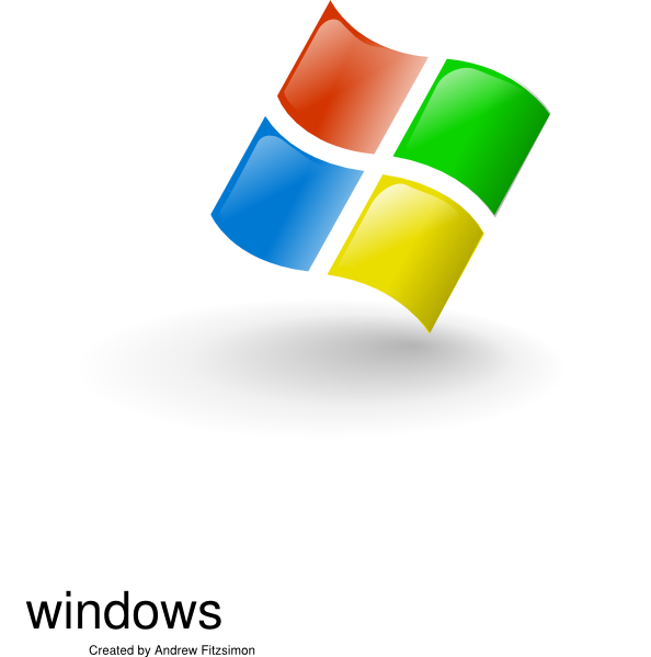 594x599 Microsoft Windows Icon Clip Art