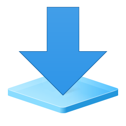 256x256 I Made A Windows Downloads Library Icon