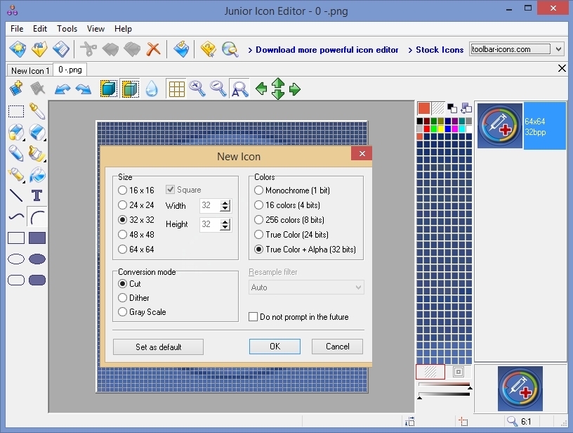 816x616 Junior Icon Editor