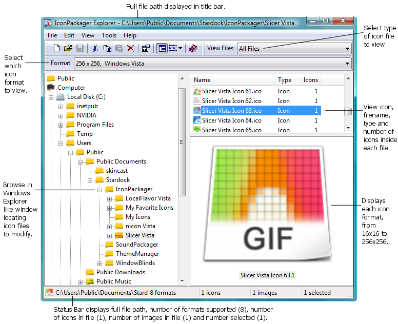 776x632 Iconpackager Explorer