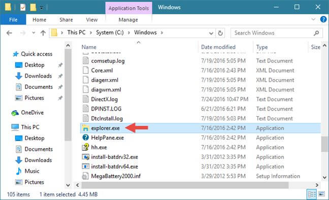 Windows Icon File Location