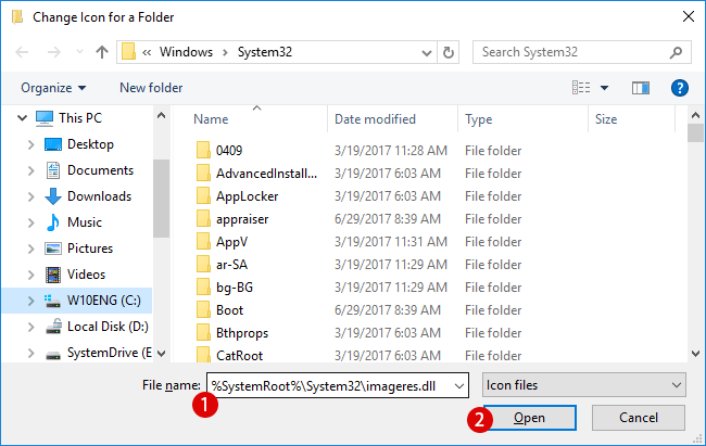 650x411 To Change The Icon Image Of The Folder In Windows