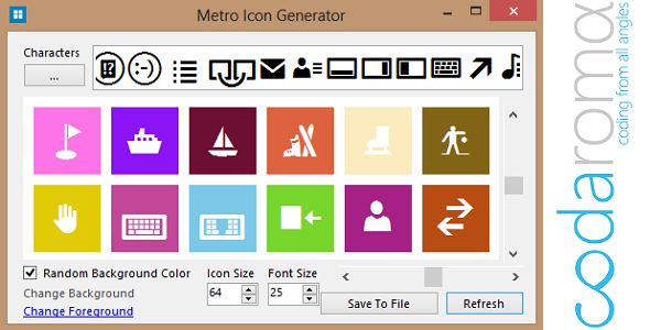 590x300 Metro Icon Generator
