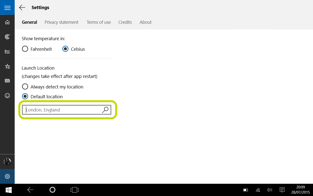 1280x800 How To Change Weather Location Windows