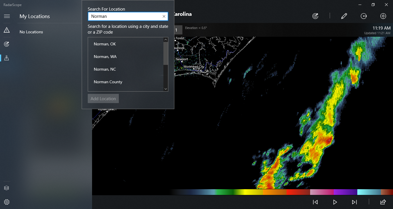 1366x728 Managing Custom Locations In Radarscope For Windows
