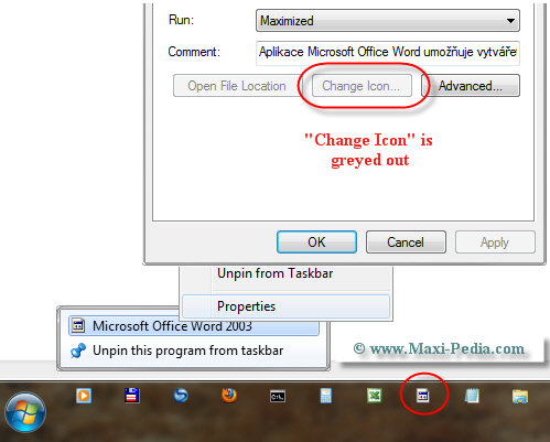 499x401 Change Icon Greyed Out