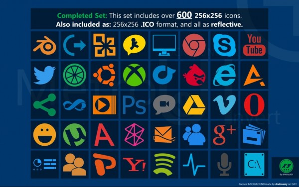 Gorgeous Windows Metro Style Icon Packs With More Than 600x376 Gorgeous Windows Metro Style Icon Packs With More Than