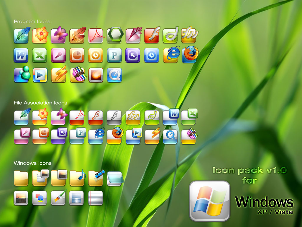 1024x768 Windows Icons