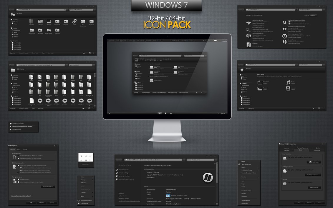 1131x707 Metal Icon Pack Windows Images