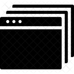 Multiple Windows Icon Of Glyph Style 256x256 Multiple Windows Icon Of Glyph Style