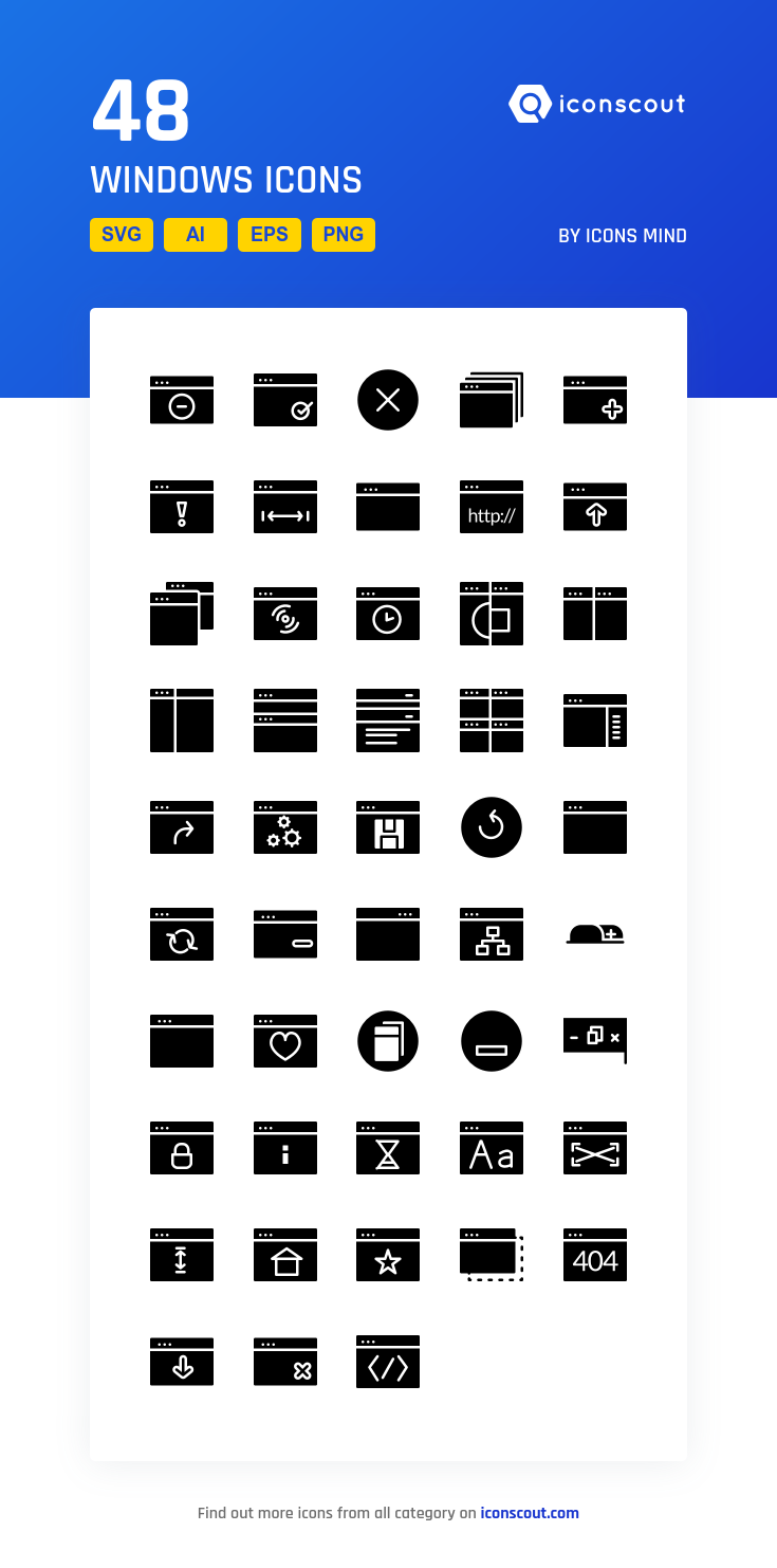 735x1482 Windows Icon Pack
