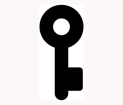 Key Icon Sticker Cute Car Window Vinyl Decal Love 425x364 Key Icon Sticker Cute Car Window Vinyl Decal Love