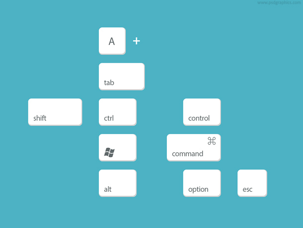 610x458 Keyboard Shortcuts, Keys Template