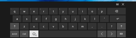550x154 No Emoji Button On Touch Keyboard In Windows