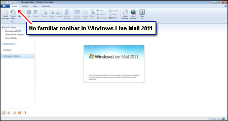 450x240 Windows Live Mail Toolbar Missing