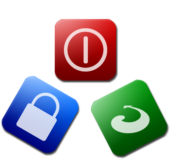 590x572 How To Create Shutdown Restart Lock Icons In Windows All