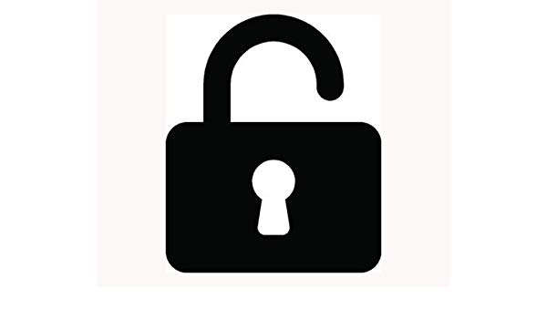 600x350 Unlock Icon Sticker Car Window Vinyl Decal Love Heart