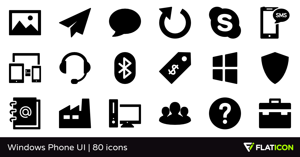 1200x630 Windows Phone Ui Free Icons