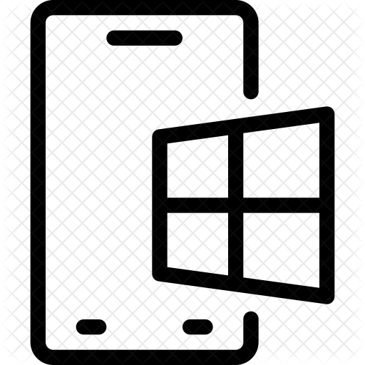 512x512 Windows Phone Icon Of Line Style