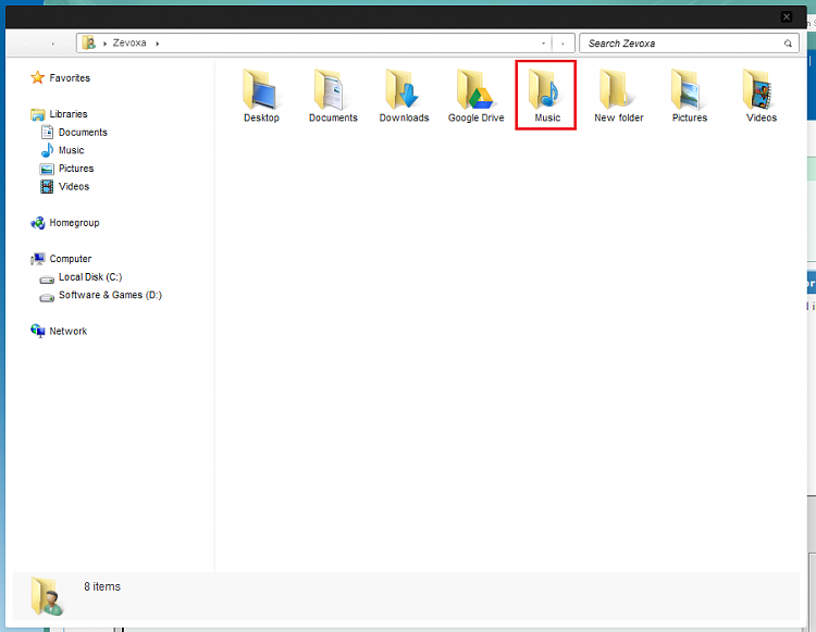 750x581 Cannot Find Default Music Folder Icon Solved