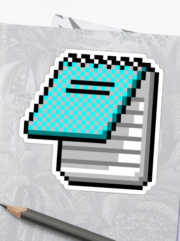 750x1000 Windows Notepad Icon Sticker