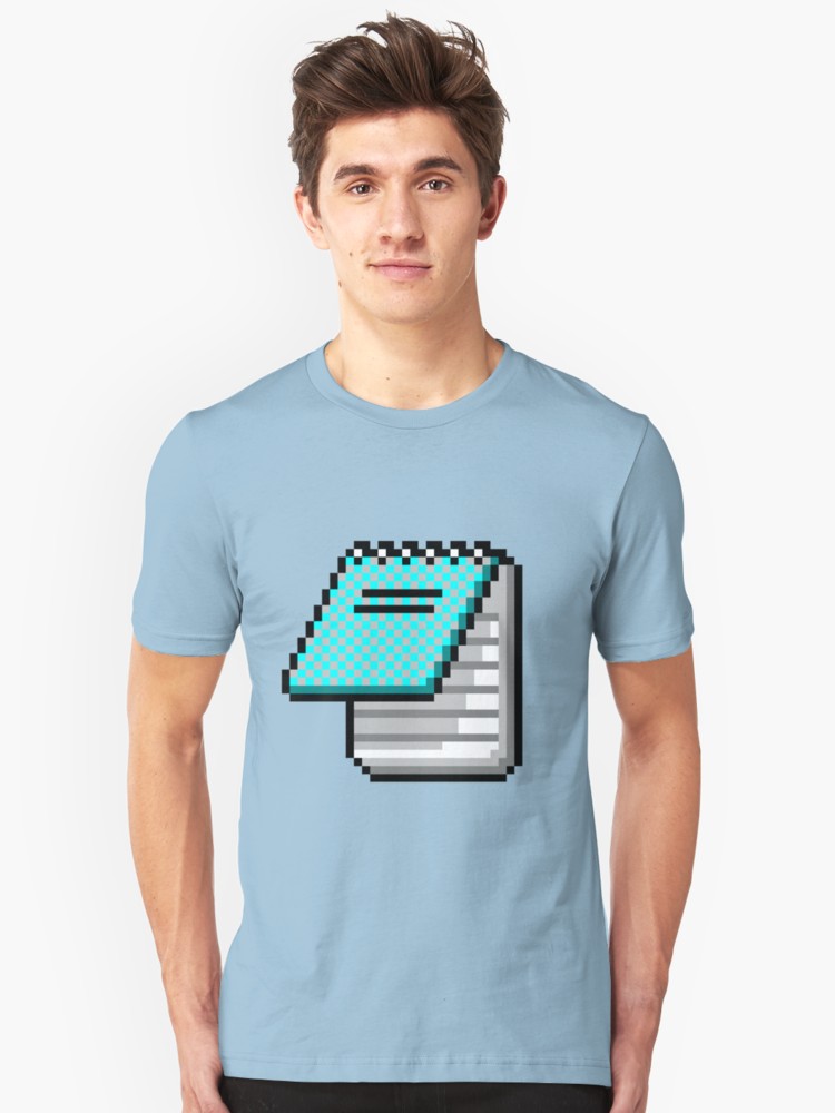 750x1000 Windows Notepad Icon T Shirt