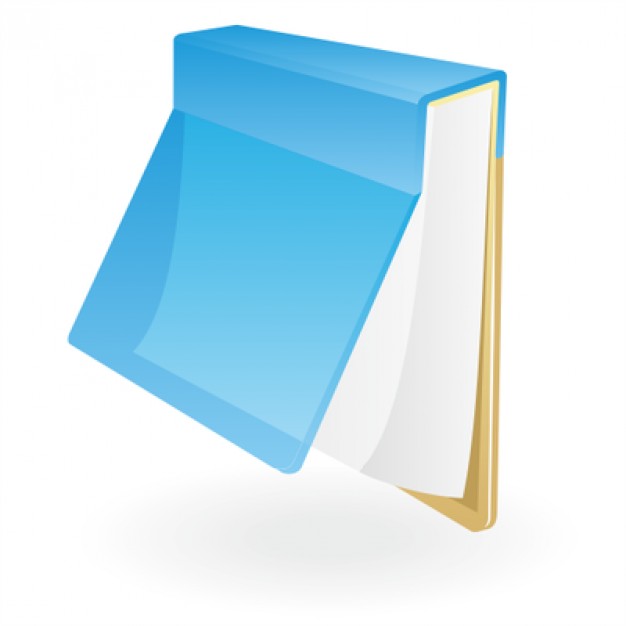 626x626 Blue Notepad Icon Illustration Vector Free Download