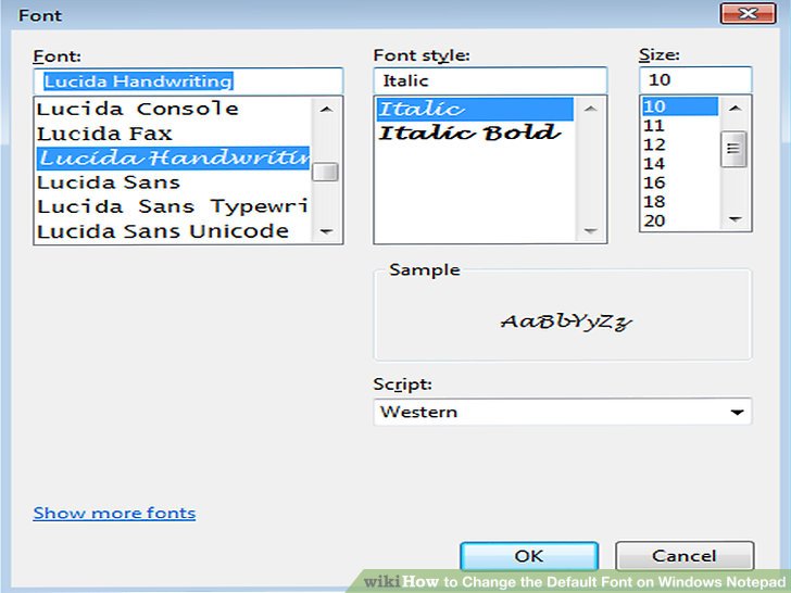 728x546 How To Change The Default Font On Windows Notepad Steps