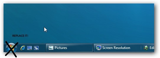 542x199 Iron Man Custom Windows Start Menu Button