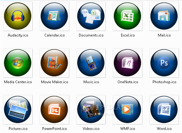 587x430 Download Glossy Orb Icons