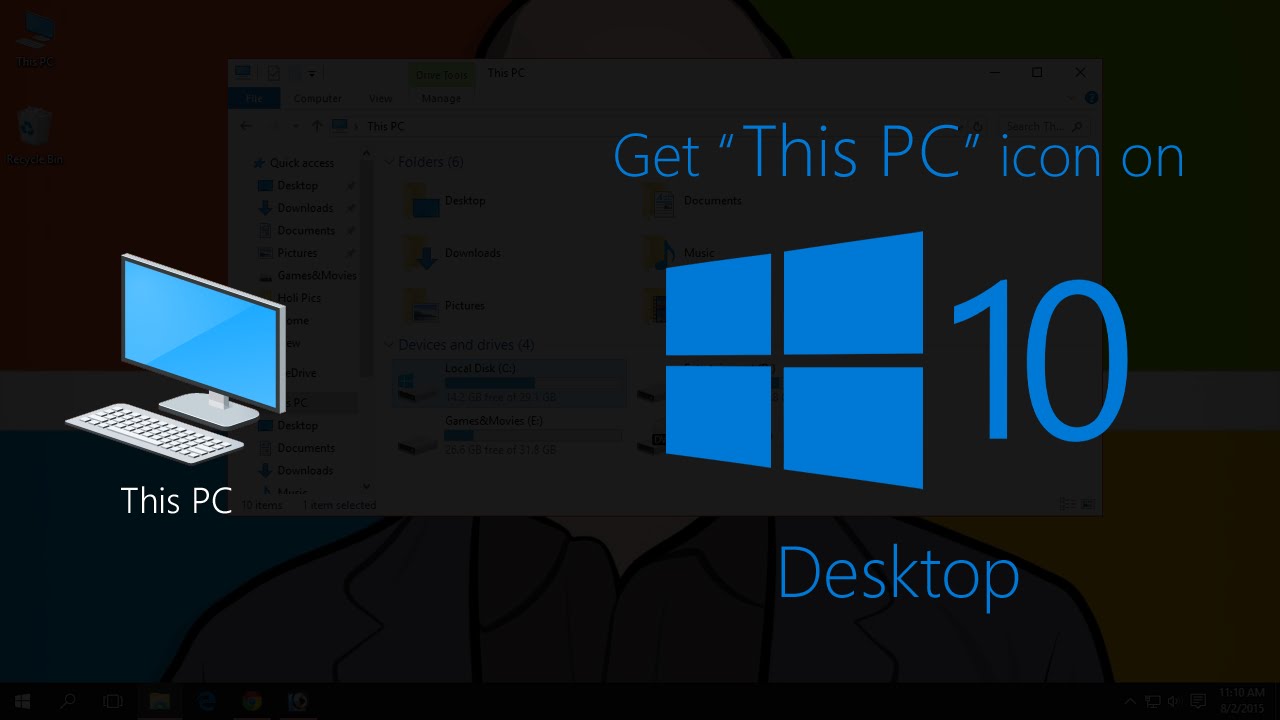 1280x720 How To Add This Pc Icon On Windows Desktop