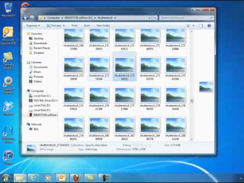 how turn picter icon preview on windows vista
