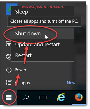 314x379 The Windows Shutdown Icon To Speed Things Up