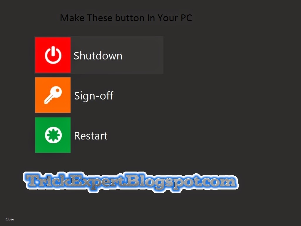 1024x768 How To Make Shutdown, Logout And Restart Icon In Your Pc Trick