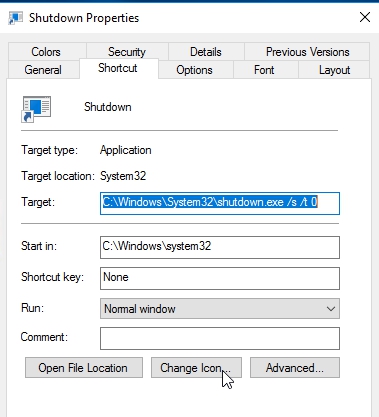 379x417 Create Shutdown, Restart, Log Off Shortcuts On Windows Desktop