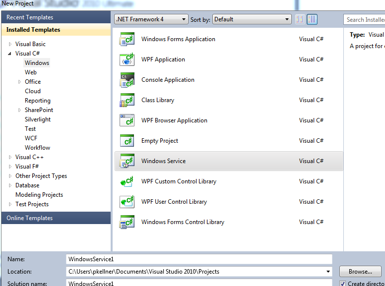 776x577 Building A Simple Window Service Application In Visual Studio
