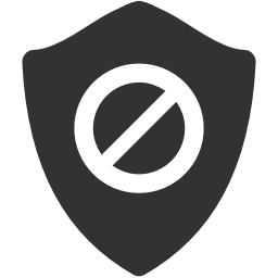 256x256 Restriction Shield Icon Download Windows Vector Icons Iconspedia