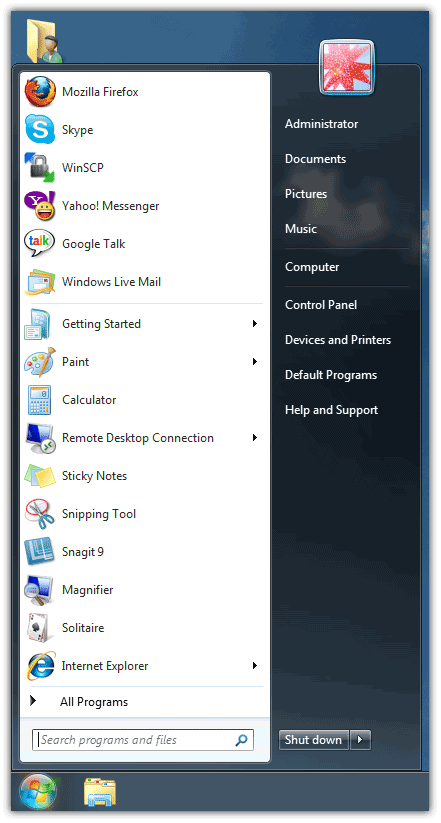 441x823 How To Make The Start Menu Icons Smaller In Windows And Vista