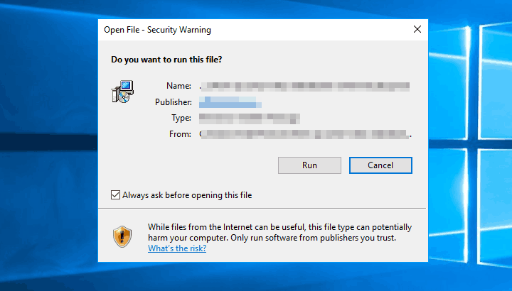 Security warning. Open file Security Warning. Виндовс Шелл Коммон auto