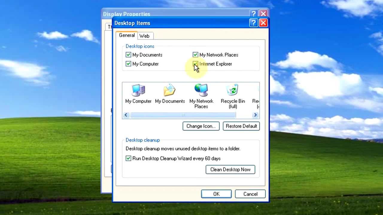 Windows Xp How To Add Desktop Icons And Shortcuts 1280x720 Windows Xp How To Add Desktop Icons And Shortcuts