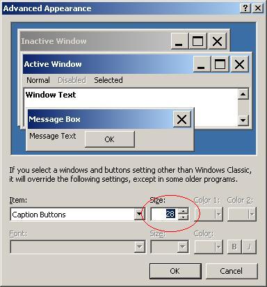 Change The Size Of Minimize, Maximize And Close Button In Windows 384x412 Change The Size Of Minimize, Maximize And Close Button In Windows