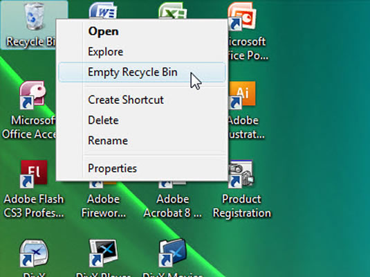 535x400 How To Empty The Recycle Bin In Windows Xp