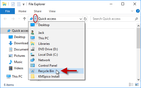 541x338 How To Open Recycle Bin Without Desktop Icon In Windows