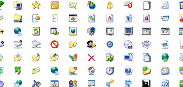 614x293 Microsoft Windows Icons Images