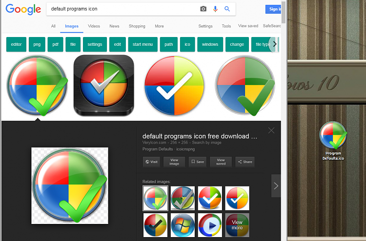 750x495 Default Programs Icon From Windows Xp