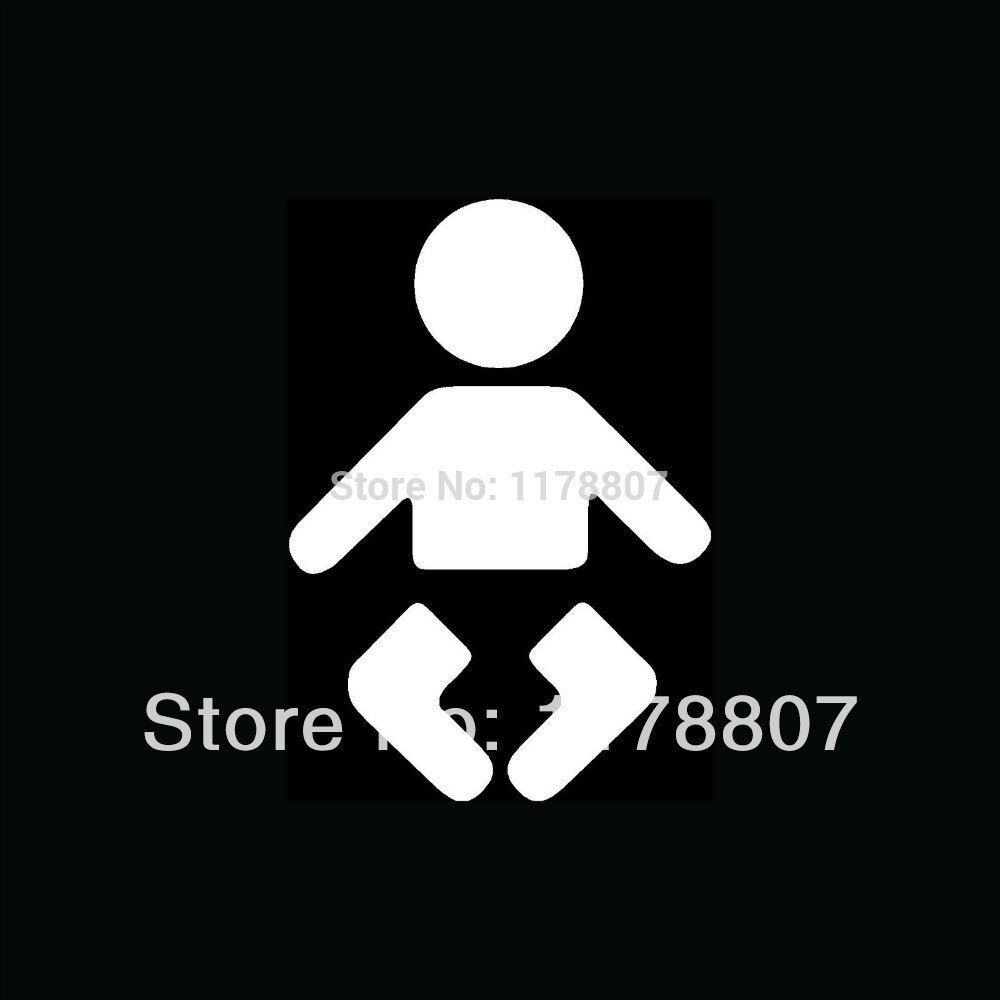 1000x1000 Baby Icon Sticker For Car Rear Windshield Truck Suv Bumper Auto