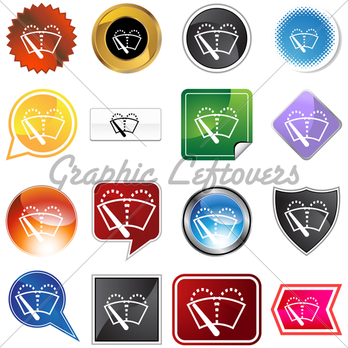 500x500 Windshield Wiper Icon Set Gl Stock Images