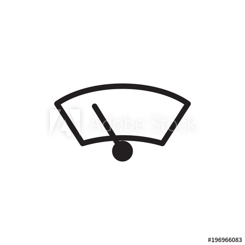 500x500 Windshield Wiper Blade Filled Vector Icon Modern Simple Isolated